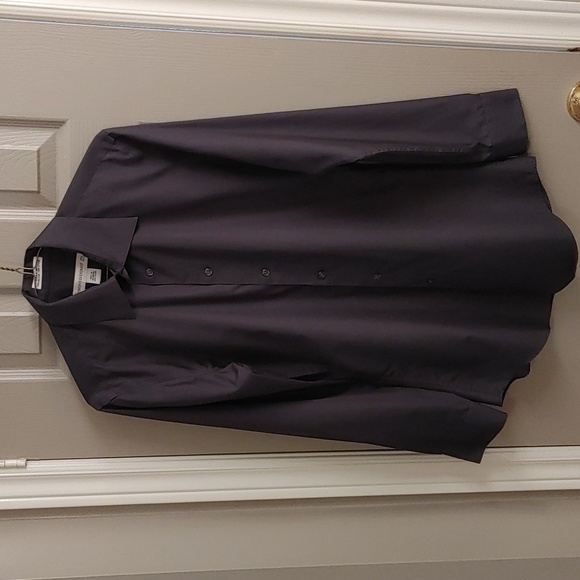 Pronto-Uomo Non Iron Gray Slim Fit Dress Shirt 32/33 - Picture 5 of 11